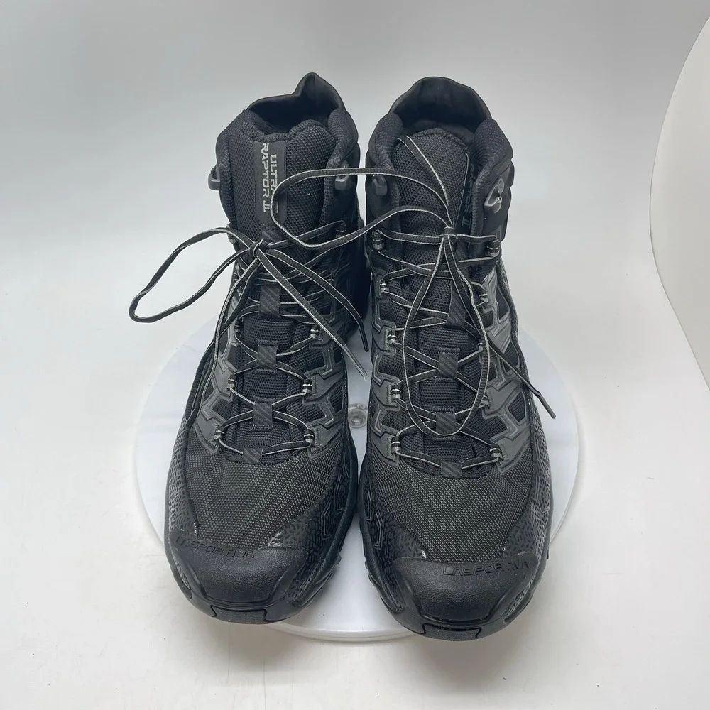 La Sportiva Ultra Raptor II Mid GTX Boots Mens 13.5 Black Trail Hiking Shoes